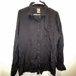 Black button down blouse